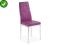 Krzesło metalowe K70C fiolet eco skóra proszkowane
