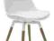 Krzesło Gina Białe Nogi Fido Drewniane, Białe