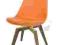 Krzesło Gina Pomarańczowe Nogi Bess Drewniane