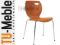 Nowoczesne krzesło CAPPUCINO  chrom+orzech NS
