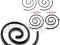 PIERCING KOLCZYK DO UCHA *BLACK*SPIRAL*PLUG*