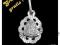 58 Medalik diamentowany SREBRO 925 MARYJA +GRAWER!