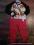 PRIMARK SWIETNA BAWELNIANA PIZAMKA BOOM RED 98CM