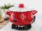 Garnek emaliowany PYZA HAPPY KITCHEN RED 3 l