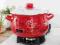 Garnek emaliowany PYZA HAPPY KITCHEN RED 4 l