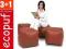 ZESTAW COMBO 3pufy+1pufa GRATIS fotele ECOPUF