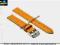 PASEK DO ZEGARKA 14 mm DILOY P205.10.14 ŻÓŁTY