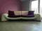 Piękna Kanapa biała+fiolet w salonowym stanie!!!!!