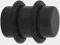 Plug czarny 9 mm z PMMA