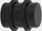 Plug czarny 11 mm z PMMA