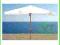 PARASOL ogrodowy DREWNIANY 380 cm x 260 cm beżowy