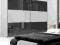 SZAFA R-2-240 CM  BIAŁY/CZARNY/CZER/SZARY POŁYSK