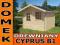 ##KOMPLETNY DOMEK DREWNIANY# CYPRUS 1B## PACZKA###