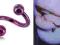 Kolczyk do ciała spirala twister fiolet  8/1.2/3mm
