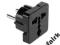 Przejściówka przejście wtyczka wtyk PL gn uniw