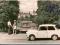 pocztówka TRABANT i PAŁAC Schwerin