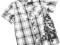 H&amp;M KOSZULA W KRATKĘ Z MOTYWEM KWIATOWYM R.152