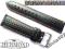 PASEK SKÓRZANY do zegarka CZARNY CARBON 22mm