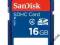 KARTA SANDISK SDHC 16GB - NOWA!!! 16GB  F.VAT