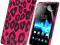 XPERIA E DUAL C1605 Leopard GUMA Gel etui obudowa