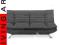 Kanapa FAIT ciemnoszara rozkładana sofa LIVING ART