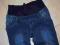 2-ciążowe niebieskie rurkiSPODNIE jeans Z pasem -s