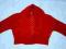 czerwone bolerko sweterek 138-140 cm 8-9 lat