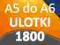 ULOTKI A5 SKŁADANE do A6 1800 szt -Wysoka jakość-