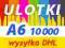 ULOTKI A6 10000 sztuk 135g 2stronne ULOTKA