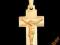 wisiorek złoty PIĘKNY KRZYŻYK pr585 GRATISY