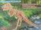 TYRANOZAUR PUZZLE 3D DREWNIANE DINOZAURY *charytat