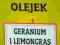 [GERANIUM LEMONGRASS] OLEJKI OLEJEK ZAPACHOWY 12ml