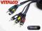 VITALCO s-video + jack stereo / 3 wtyki RCA 5,0m