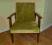Fotel oliwkowy  lata 60-te  po renowacji klasyk