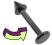 labret kolczyk stożek do brody czarny 1.2/8/4mm