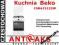 Kuchnia Beko CSM62322DW  60cm prowadnice żeliwo