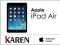 APPLE iPad Air 64GB Space Gray MD787FD/A GW FV