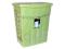 Kosz na pranie prostokątny 60L zielony Plast Team