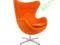 Fotel Egg Chair 27 krótki włos pomarańczowy!!