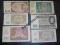 Banknoty polskie 10,50,100,500zł-1940, 500zł-1948