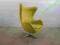 Fotel Egg Chair 33 długi włos JUŻ OD RĘKI !!