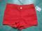 H&amp;M NOWE CZERWONE KRÓTKIE SPODENKI 140