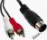KABEL ADAPTER PRZEJŚCIÓWKA DIN 5PIN-2CINCH RCA0,2m