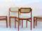 Design Johannes Andersen, Uldum, cztery krzesła