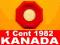 KANADA,  1 Cent  Kanada,  1982