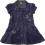 NEXT Sztruksowa fioletowa sukienka 98cm