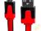 Kabel USB - micro USB płaski czerwony F.VAT