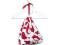 WOREK MINI 31x40 CM HAPPYDOTS KOTWICE PTAKI CZERWO