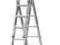 Drabina Krause 3x9 szczebli (wys. rob. 6,85m)