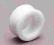 Kolczyk tunel piercing silikon biały white 16mm